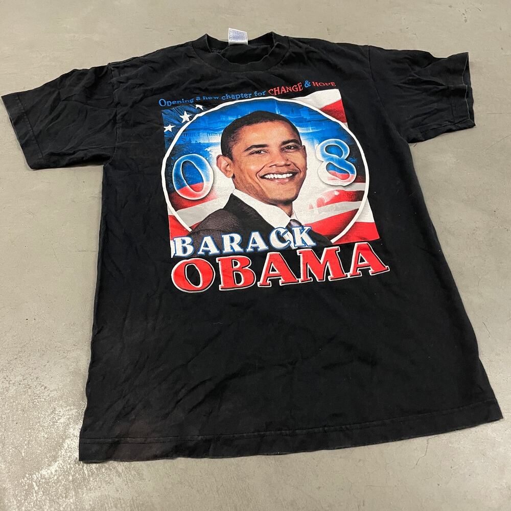Vintage Y2K Obama campaign t-shirt